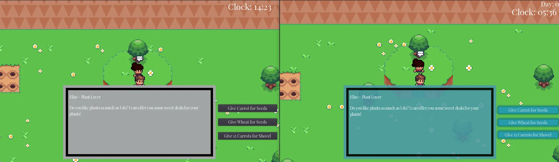 GIF showcasing main menu