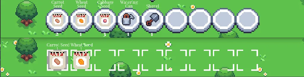 GIF showcasing inventory