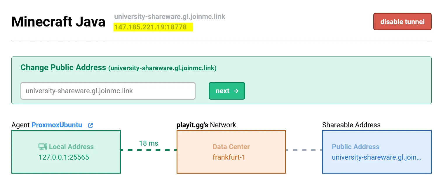 The IP on the website IP